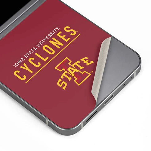 Iowa State University Athletic Text Galaxy Z Flip6 Skin